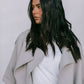 Sarah Trench Coat - Stone Grey