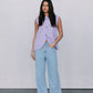 Nadia Knit Vest - Lilac Marle