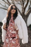 Delilah Faux Fur Jacket - Cream