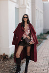 Jetta Mini Skirt - Chocolate Brown Suede Look