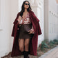 Jetta Mini Skirt - Chocolate Brown Suede Look