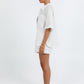 Galina Linen Short - White