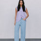 Nadia Knit Vest - Lilac Marle