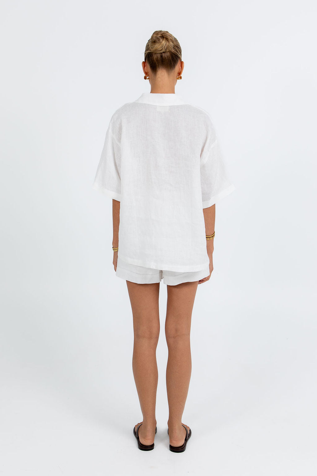 Galina Linen Short White