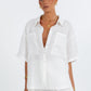 Santal Linen Shirt - White