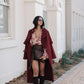 Jetta Mini Skirt - Chocolate Brown Suede Look