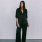 Francesca Shirt - Black Satin