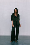 Francesca Shirt - Black Satin