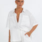 Santal Linen Shirt - White