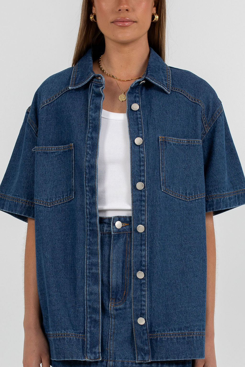 Veira Denim Shirt Classic Blue