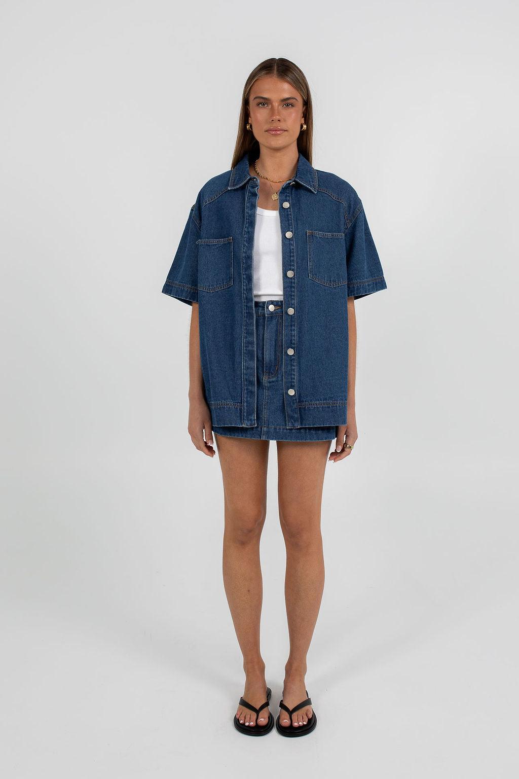 Veira Denim Shirt Classic Blue