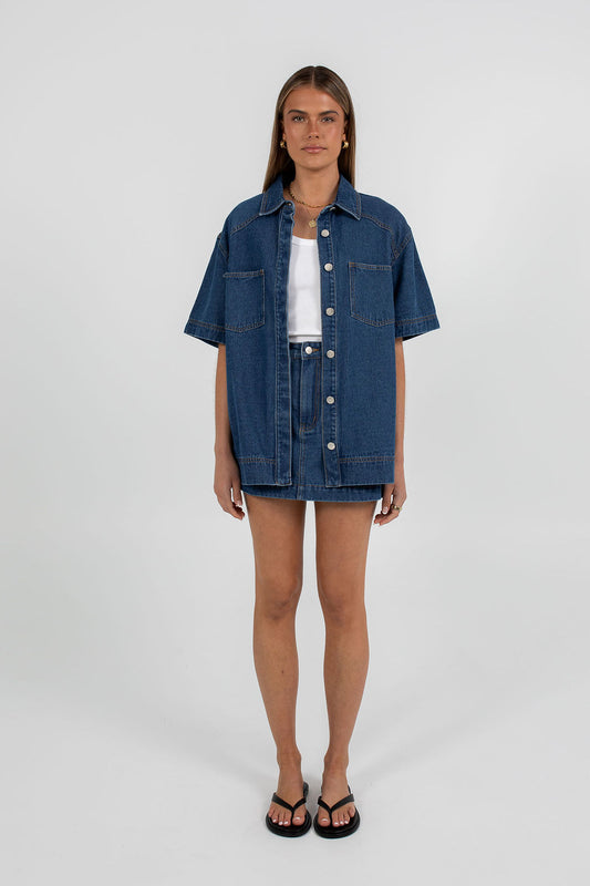 Veira Denim Shirt - Classic Blue