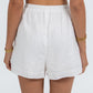 Galina Linen Short - White