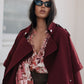 Sarah Trench Coat - Burgundy