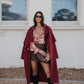 Sarah Trench Coat - Burgundy