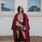 Sarah Trench Coat - Burgundy