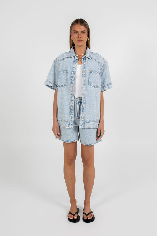 COMING SOON - Veira Denim Shirt - Light Mineral Wash