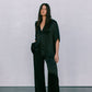 Francesca Shirt - Black Satin