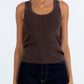 Niamh Tank Top - Chocolate