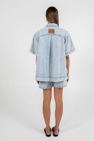 LAUNCHING 19.10 - Veira Denim Shirt - Light Mineral Wash