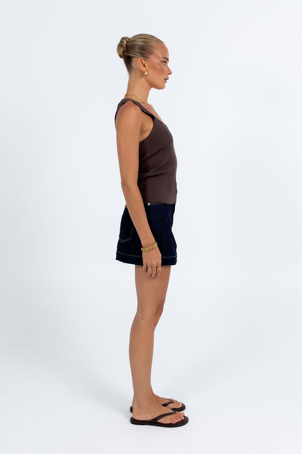 Niamh Tank Top - Chocolate