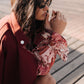 Sarah Trench Coat - Burgundy