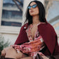 Sarah Trench Coat - Burgundy