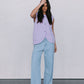 Nadia Knit Vest - Lilac Marle