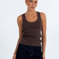 Niamh Tank Top - Chocolate