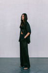Francesca Shirt - Black Satin