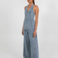 Rumi Denim Top - Dark Mineral Wash