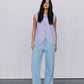 Nadia Knit Vest - Lilac Marle