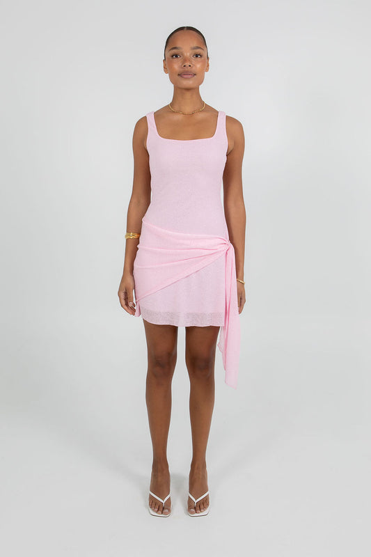Neva Mini Dress - Baby Pink