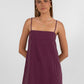 Reina Singlet Top - Plum Pinstripe