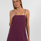 Reina Singlet Top - Plum Pinstripe