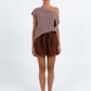 Galina Linen Short - Chocolate