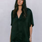 Francesca Shirt - Black Satin