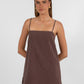 Reina Singlet Top - Chocolate Pinstripe