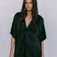 Francesca Shirt - Black Satin