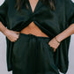Francesca Shirt - Black Satin