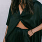 Francesca Shirt - Black Satin