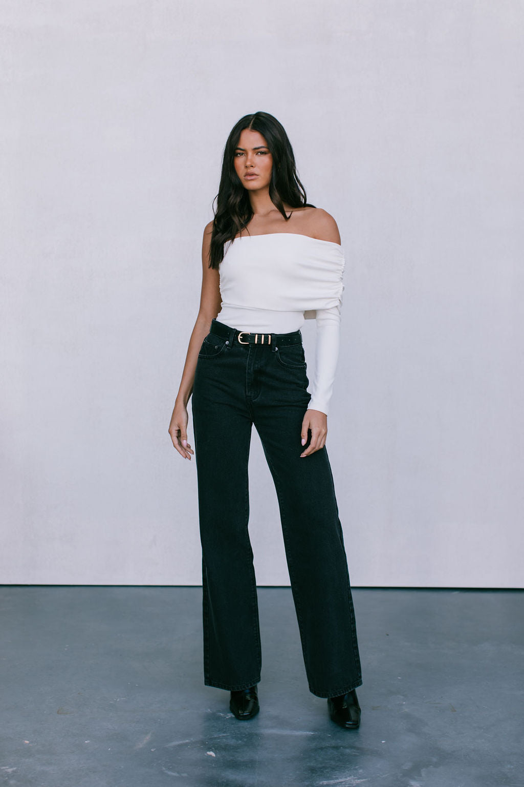 Rachel Jeans Black Washed Denim