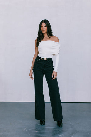Rachel Jeans - Black Washed Denim