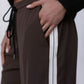 Fiah Relaxed Pants - Chocolate Brown/Cream Stripe