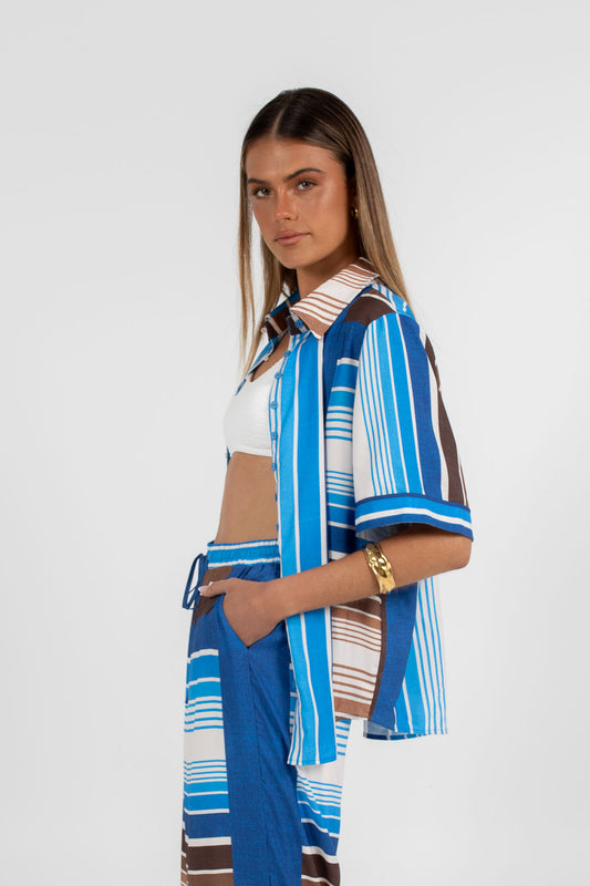 Ithaca Pant - Paros Stripe