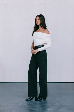 Rachel Jeans - Black Washed Denim