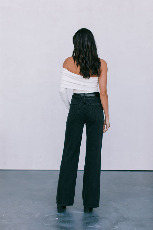 Rachel Jeans - Black Washed Denim