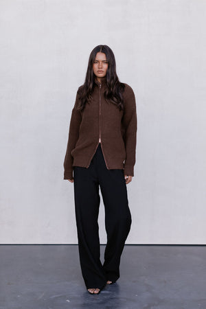 Jai Knit Jumper - Chocolate Brown