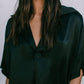 Francesca Shirt - Black Satin