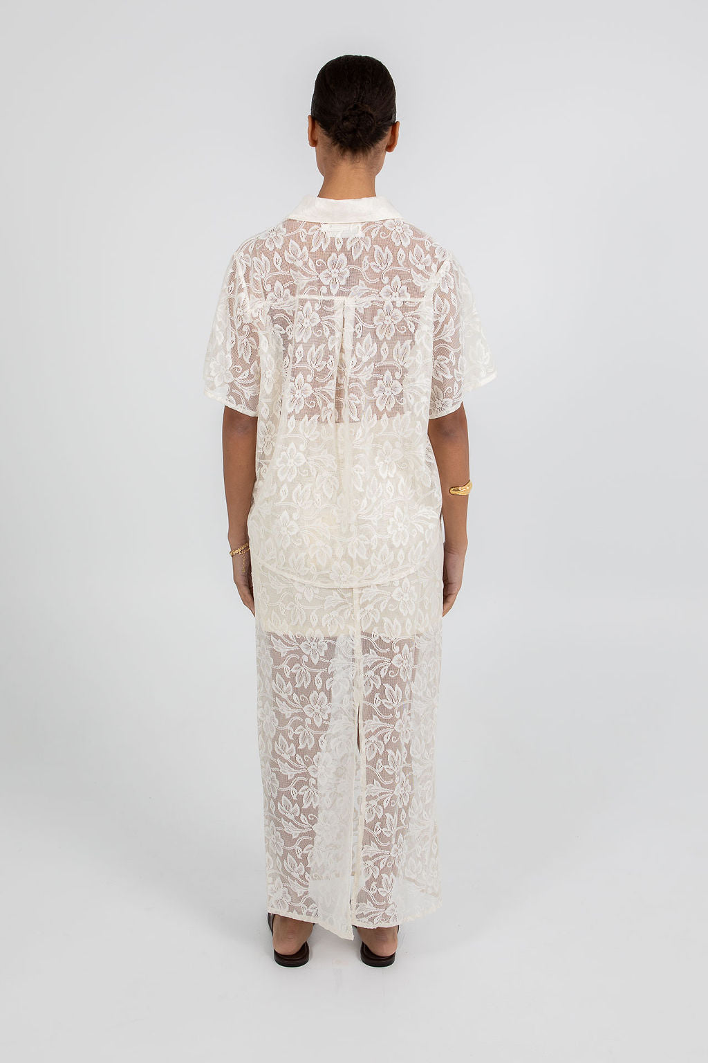 Kalisha Lace Shirt - Cream